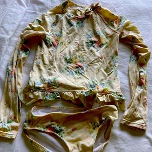 Janie and Jack swim suit, girl size 10